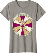 Women's Strike a Pose Always Showgirl Graphic Design T-Shirt - Slate Grey