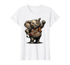 Mademark Land Of The Ivory, Land Of Mine Patriotic Elephant Design T-Shirt - Women - White