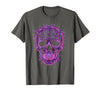 Mademark Halloween Bat Swarm Skull Graphic T-Shirt - Asphalt Grey