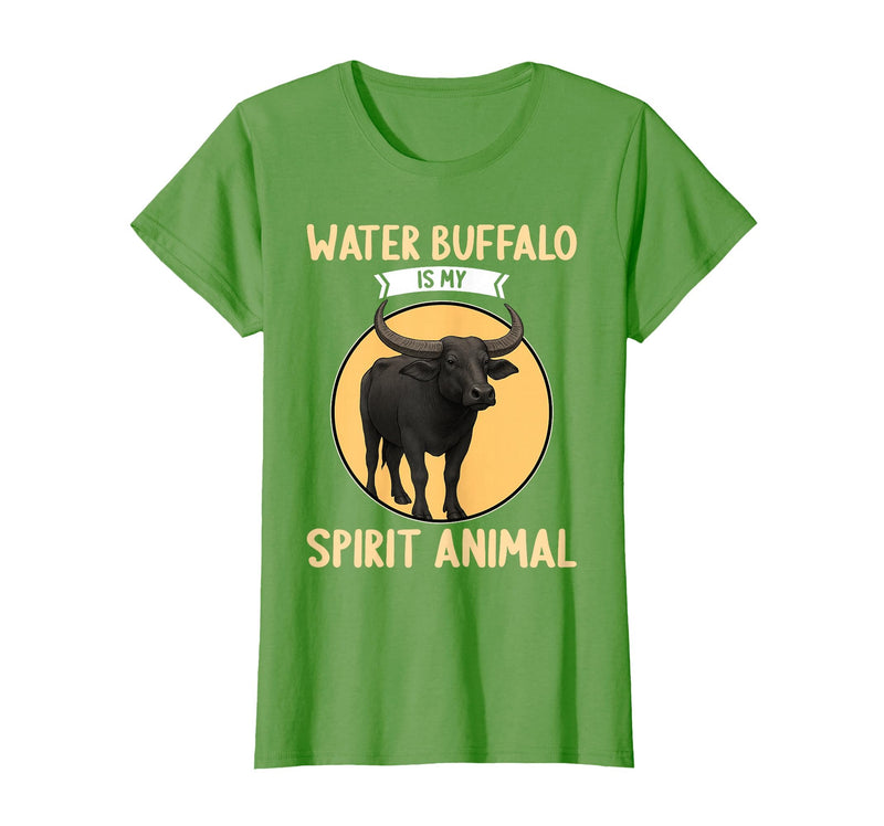 Water Buffalo Lovers Shop Water Buffalo is My Spirit Animal Water Buffalo T-Shirt - Grass Green