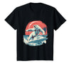 Sea Ocean Animal Art Polar Bear Ocean Sea Animal Surfing Ocean Sea Polar Bear T-Shirt - Black