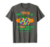 Presto Autism Awareness Halloween October Pumpkin Autism Awareness Halloween Fall October Puzzle Pumpkin T-Shirt - Asphalt