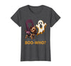 Mademark Boo-Who? Funny Yorkie Skeleton Halloween Dog Lover T-Shirt - Dark Heather Grey