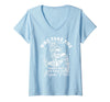 Funny Skeleton Meme Quote Sarcastic Humor Adult Women's Why Take The High Road When You Can Take The Psycho Path V-Neck