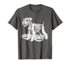 Miniature Schnauzer Lovers Halloween Dog Costume Miniature Schnauzer Skeleton Birthday Halloween Mens Womens T-Shirt -