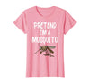 Pretend I'm A Mosquito Funny Halloween Costume Pretend I'm A Mosquito Funny Lazy Halloween Costume Party T-Shirt - Pink