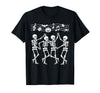 Dancing Skeletons Halloween Party Music Shirts Spooky Skeletons Symphony Halloween Dance Music Men Women T-Shirt - Black