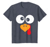 Thanksgiving shirts for Women Men Kids Thanksgiving Funny Turkey Face Costume Outfit Mens Boys Kids T-Shirt - Heather Blue
