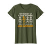 Orange Ribbon ADHD Awareness clothing Halloween Skeleton ADHD Awareness T-Shirt - Olive Green