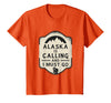 Alaska is Calling and I Must Go Mountains Bear T-Shirt - Orange