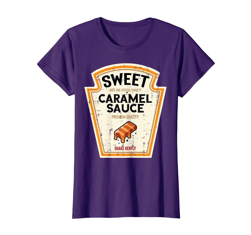 Halloween Shirts For Women Men Kids Boys Girls Halloween Caramel Sauce Funny Food Costume Women Men Kids T-Shirt - Purple