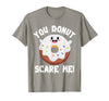Donut Halloween Shirt Halloween Donut Costume Kids Men Women Doughnut Scare Me T-Shirt - Slate Grey