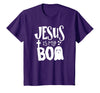 Jesus is My Boo - Funny Christian Halloween Quote Humor T-Shirt - Purple