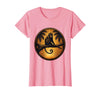 Mademark Monkey Silhouette Tropical Sunset Graphic T-Shirt - Women - Pink