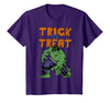 Marvel Avengers The Hulk Trick Or Treat Halloween T-Shirt - Purple