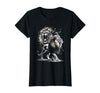 MyAnimal - Your Favourite Animal Wear Lion Majestic and Proud in Artistic Style T-Shirt - Black