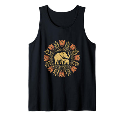 Mademark Mother Elephant Nudging Newborn Calf Maternity Tank Top - Men