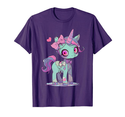 Kawaii Pastel Goth Creepy Cute Witchy Halloween Ts Kawaii Pastel Goth Creepy Cute Witchy Zombie Unicorn T-Shirt