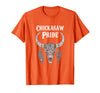 Chickasaw Pride Native American Nice Gifts Chickasaw Pride Tribe Native American Indian Buffalo T-Shirt - Orange
