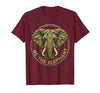 Mademark Be the Elephant Strength and Wisdom Design T-Shirt - Men - Burgundy