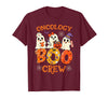 Oncology Boo Crew Funny Ghost Halloween Spooky Costume Nurse T-Shirt - Burgundy