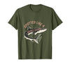 Mademark Spotted Like a Whale Shark Ocean Design T-Shirt - Olive Green
