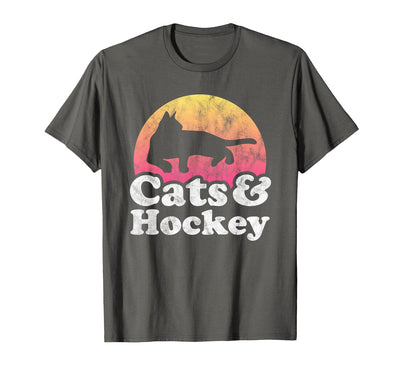 Cats and Hockey Apparel Co Cats and Hockey Men's or Women's Cat and Hockey T-Shirt