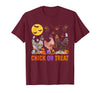 Autumn Pumpkin Chicken Halloween Chicken Farm Fall Halloween Chicken Pumpkin Chick Or Treat Spooky T-Shirt - Burgundy