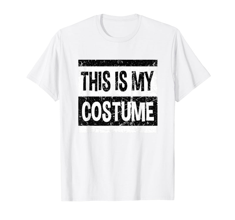 Vintage This Is My Costume Tshirt Bruh Party Retro This is My Costume Shirt Men Women Kids for Halloween T-Shirt - White