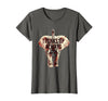 Mademark Trunks Up Always Elephant Graphic Design T-Shirt - Women - Asphalt Grey