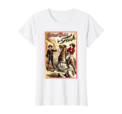 Cow Buffalo Bill Cody Wild West Magazine Cover T-Shirt