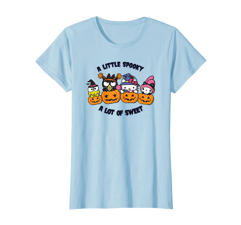 SANRIO Hello Kitty and Friends Halloween A Little Spooky T-Shirt - Baby Blue