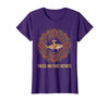 Mademark Finesse and Fierce Instincts Shark Women Design T-Shirt - Purple