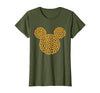 Disney Mickey Mouse Candy Corn Halloween T-Shirt - Olive Green