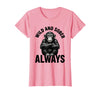 Mademark Wild and Sober Always Funny Monkey Design T-Shirt - Women - Pink