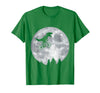 Check out my other Dinosaur T-shirts Dino Trex Riding Moon Bike Halloween Lunar Cycling T-Shirt - Kelly Green