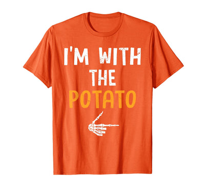 I'm With The Potato Easy Halloween Costume I'm with The Potato Costume Halloween Matching Couple T-Shirt