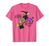 Funny Teacher Witch Tee Shirt There's Room On My Broom for You Too Teacher T-Shirt - Pink Heather