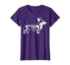 Halloween Corgi Skeleton Spooky Costume Corgi Skeleton Halloween T-Shirt - Purple