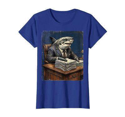Shark In A Business Suit Office Funny Graphic T-Shirt