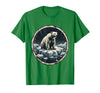 Mademark Polar Bear Drifting on Ice Floe Illustration T-Shirt - Kelly Green