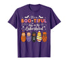 Its A Bootiful Day In The Laborhood Tee Nurse Spooky Swaddle Squad Halloween Funny Labor and Delivery T-Shirt - Purple