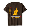 Wittgensteins Rabbit Duck Illusion Physics Nerd Math Geek T-Shirt in Brown