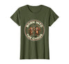 Mademark Born Into The Chaos Circus Monkey Design T-Shirt - Women - Olive Green