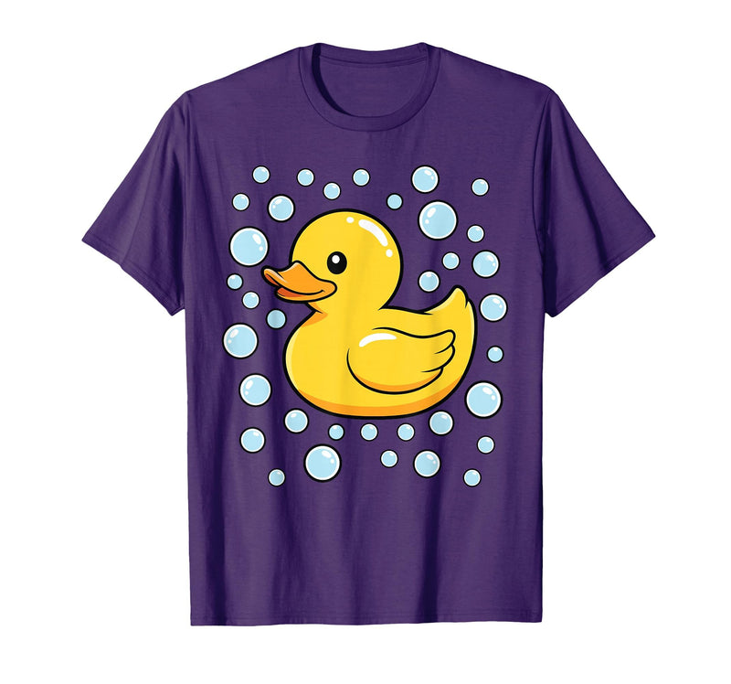 InGENIUS Duck Lover Shirts & Gifts Rubber Duck Bubbles Cute Duckie Duckling Costume Halloween T-Shirt - Purple