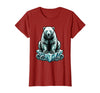 Mademark Polar Bear Lone Ice Floe Arctic Drift Illustration T-Shirt - Cranberry Red