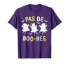 Ballet Ghost Halloween 2024 Spooky Dance Lover Pas de Boo-rée Ghost Ballet Dancer Halloween Dance Teacher T-Shirt - Purple