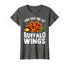 Homewise Shopper Buffalo Wings Buffalo Wings Funny Appetizer T-Shirt - Asphalt Grey