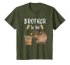 Cute Animal Buffalo Baby Shower For Brother To Be Brother to Be Buffalo Baby Shower Bison for Boy Or Girl T-Shirt - Olive