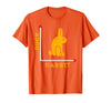 Wittgensteins Rabbit Duck Illusion Physics Nerd Math Geek T-Shirt in Orange